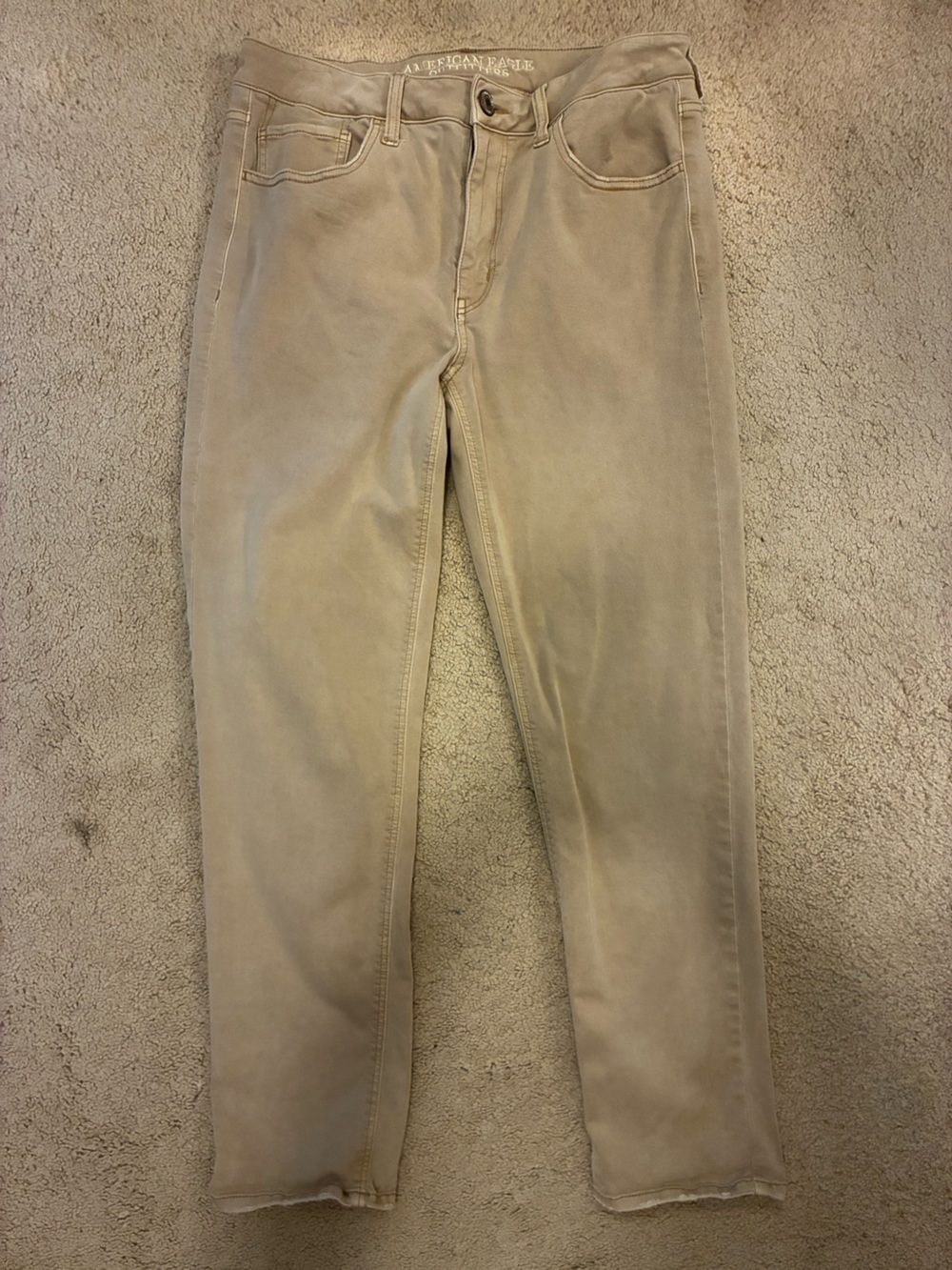 American Eagle Outfitters Slim Chinos in Light Khaki